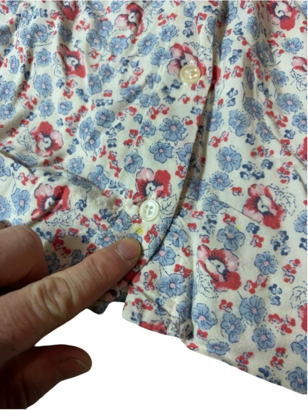 Polo Ralph Lauren Girls 6 Floral Cotton Button Front Dress Cottagecore